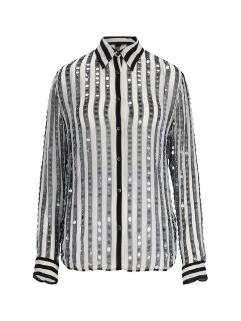 Dries Van Noten Semi Sheer Silk Shirt Available On Sugar