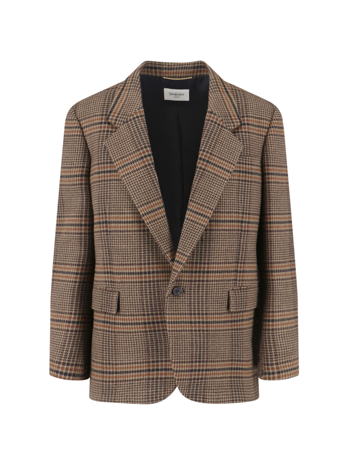 SAINT LAURENT 하운드투스 울 블레이저 842593 Y9I70