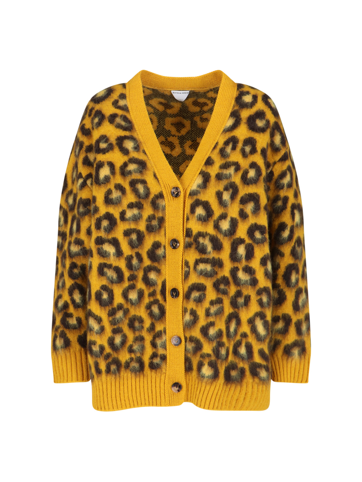 BOTTEGA VENETA 애니멀 프린트 카디건 845600 V5MC0