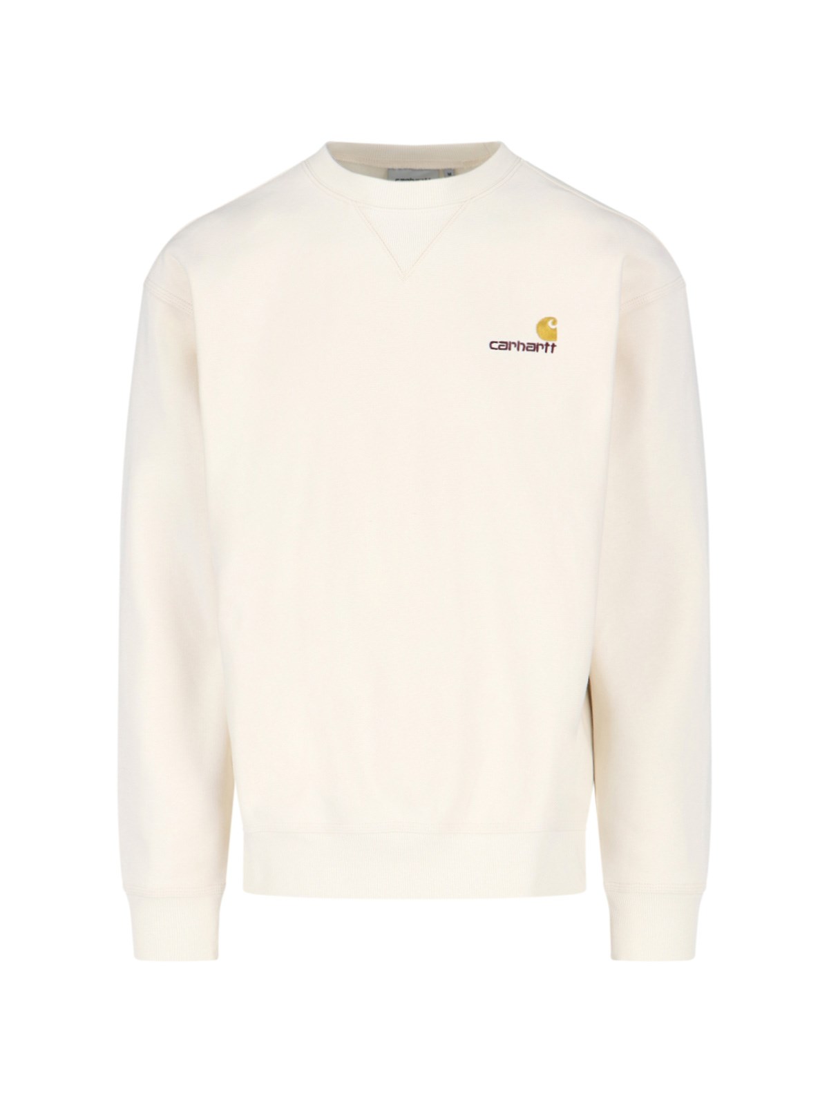 Carhartt American Script Sweatshirt In Crema