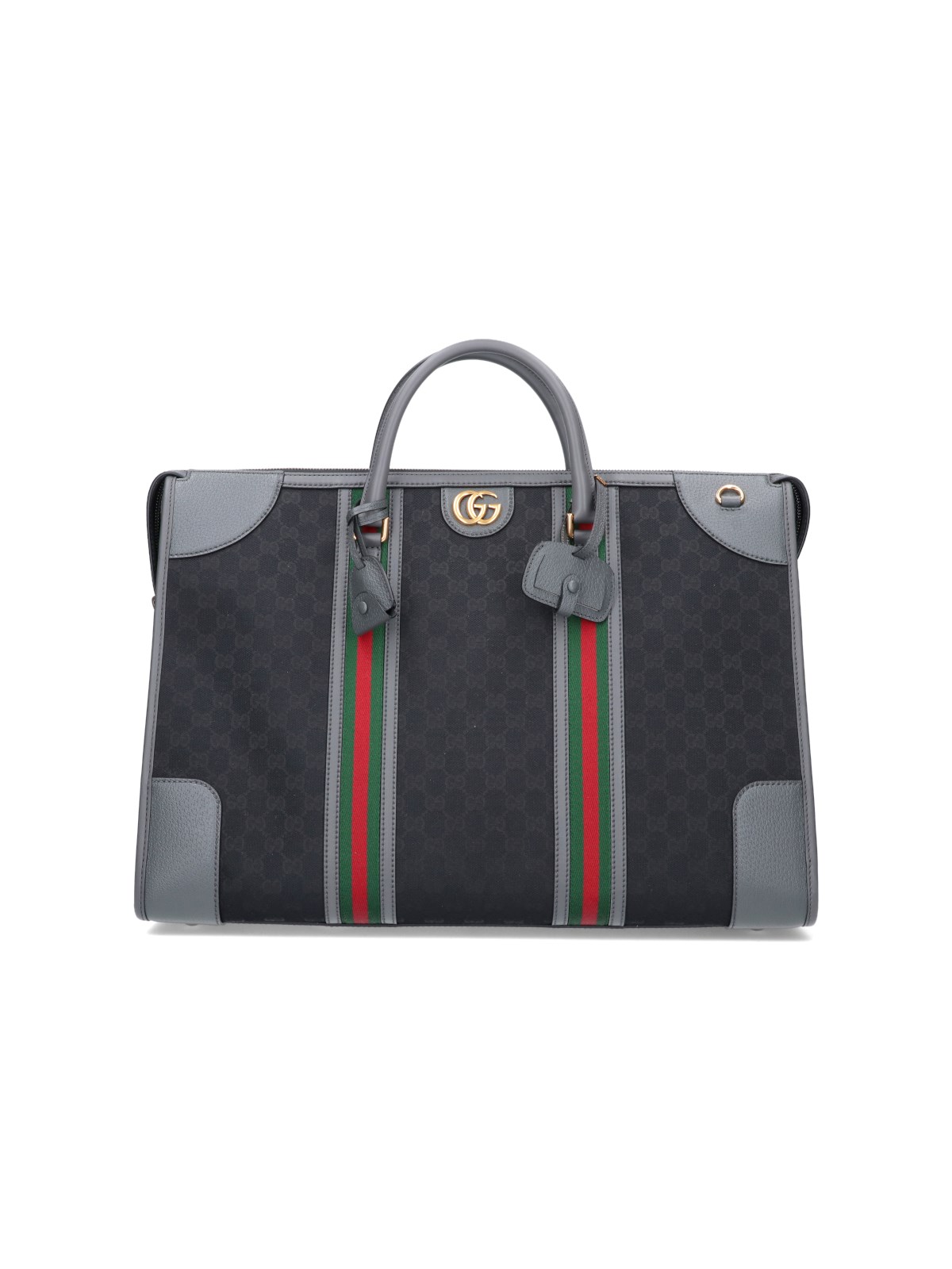 Gucci 'double G' Travel Bag In Nero
