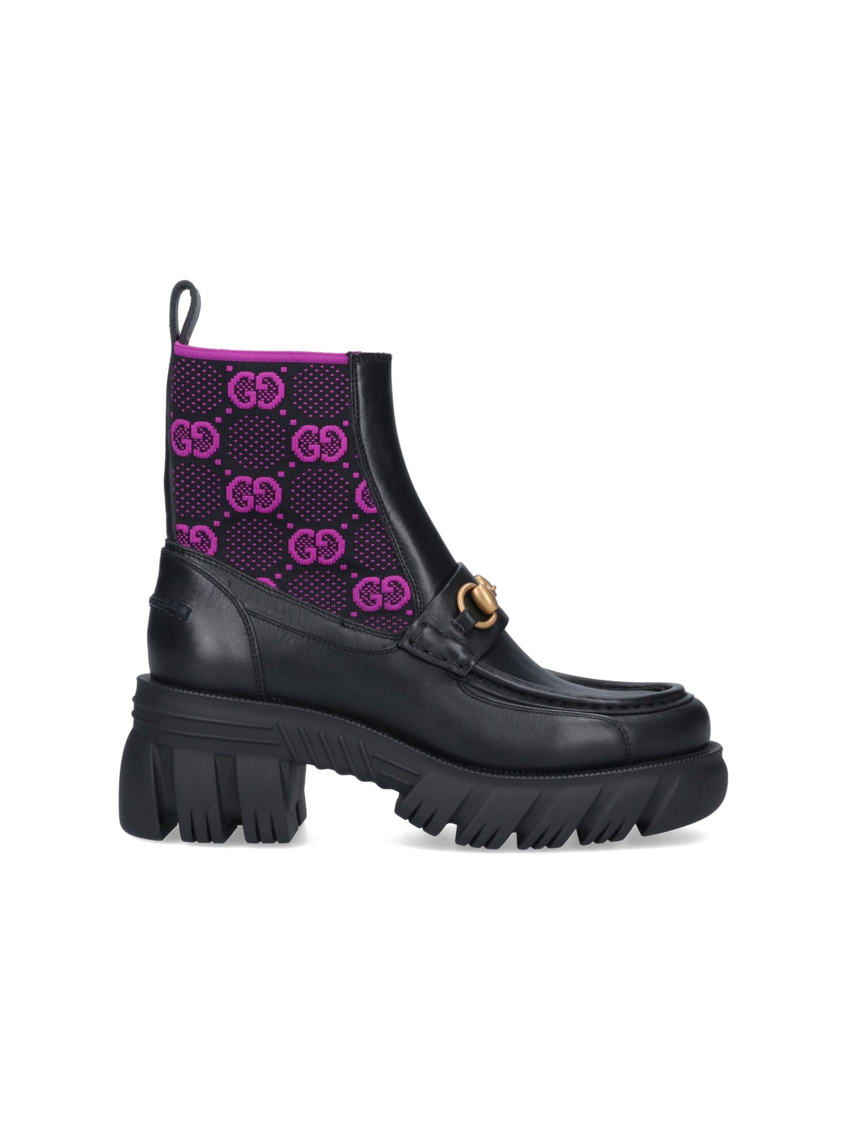 Gucci 'jersey Gg' Boots In Nero
