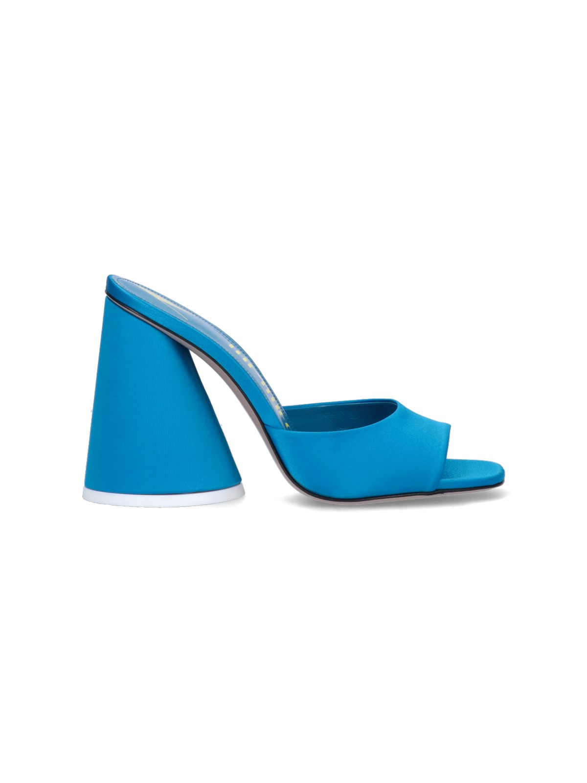 Attico Luz Satin Mules In Blu