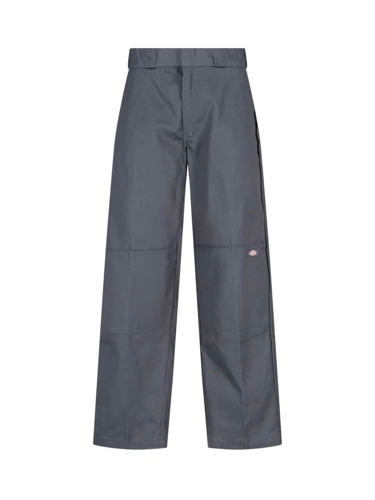 Shop Dickies Straight Leg Trousers In Gray
