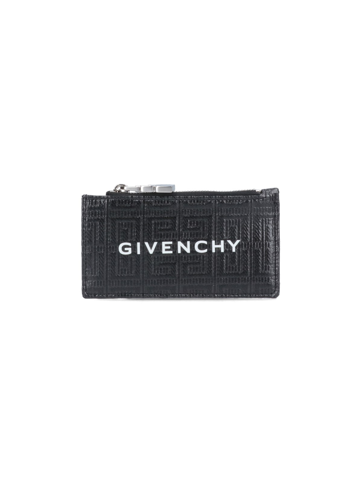 Givenchy '4g' Zip Card Holder In Nero | ModeSens