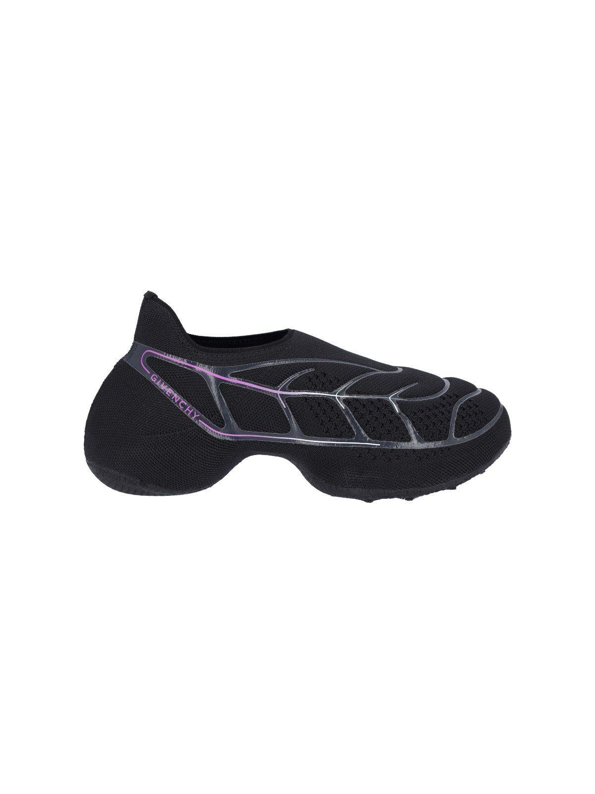 Givenchy Tk-360 Plus Knit Slip-on Sneakers In Nero