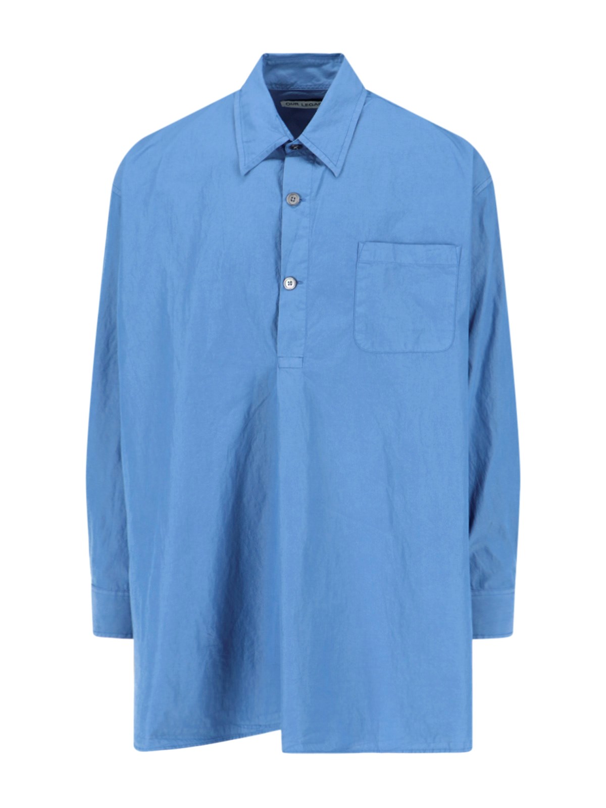 Our Legacy Popover Shirt Male Blue