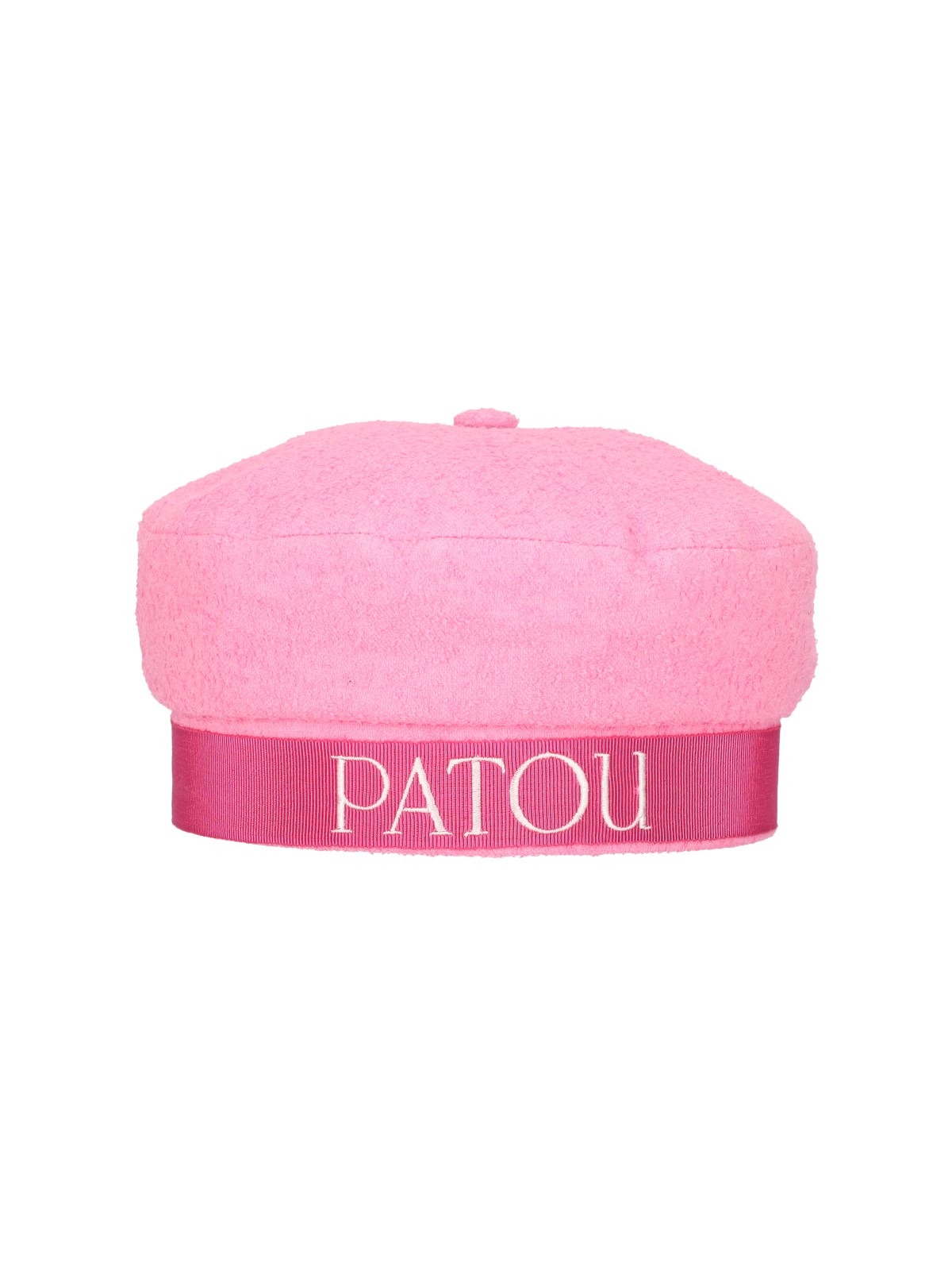 Shop Patou Logo Beret In Rosa