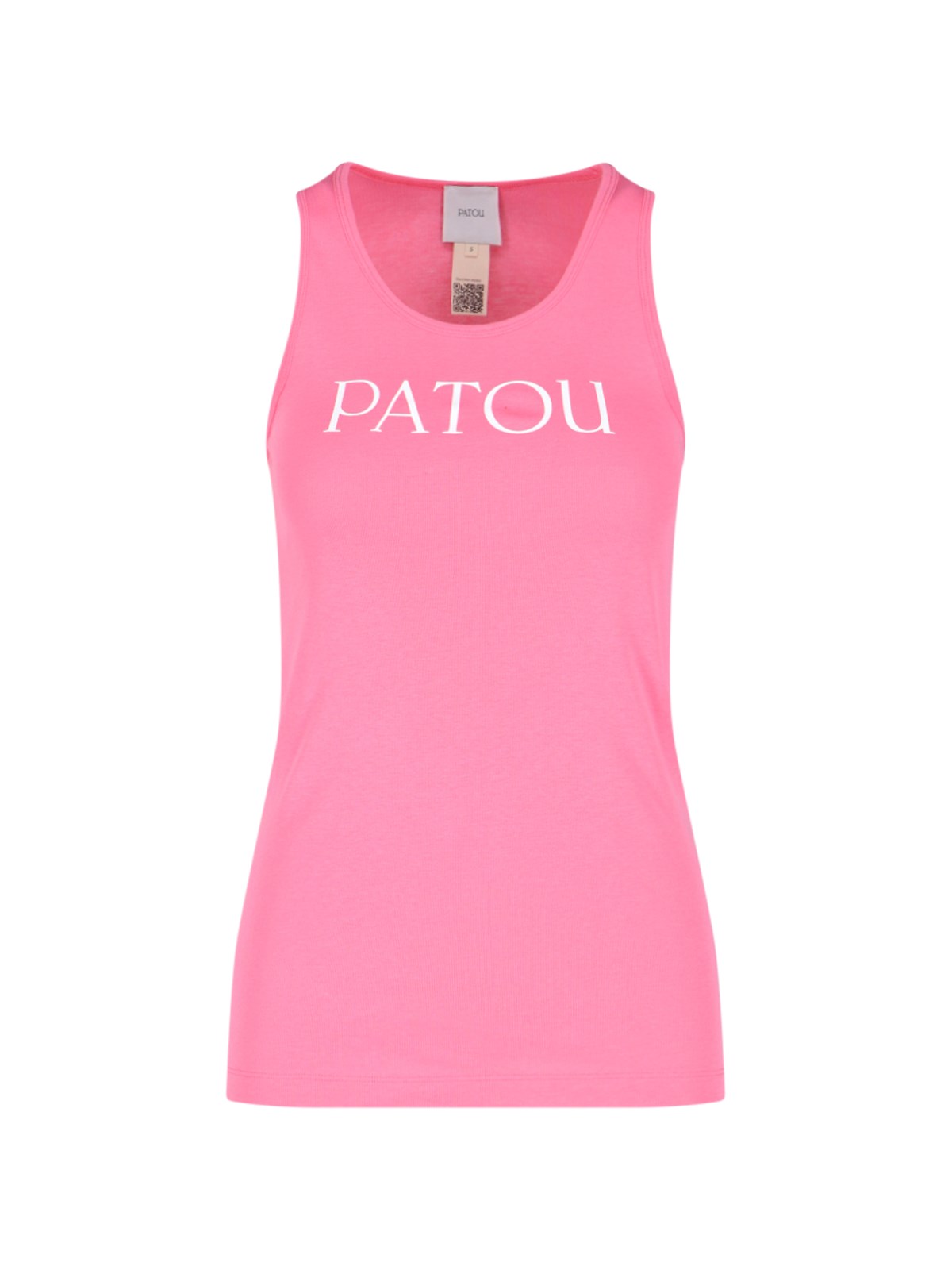 Patou Logo-print Cotton Vest Top In Pink