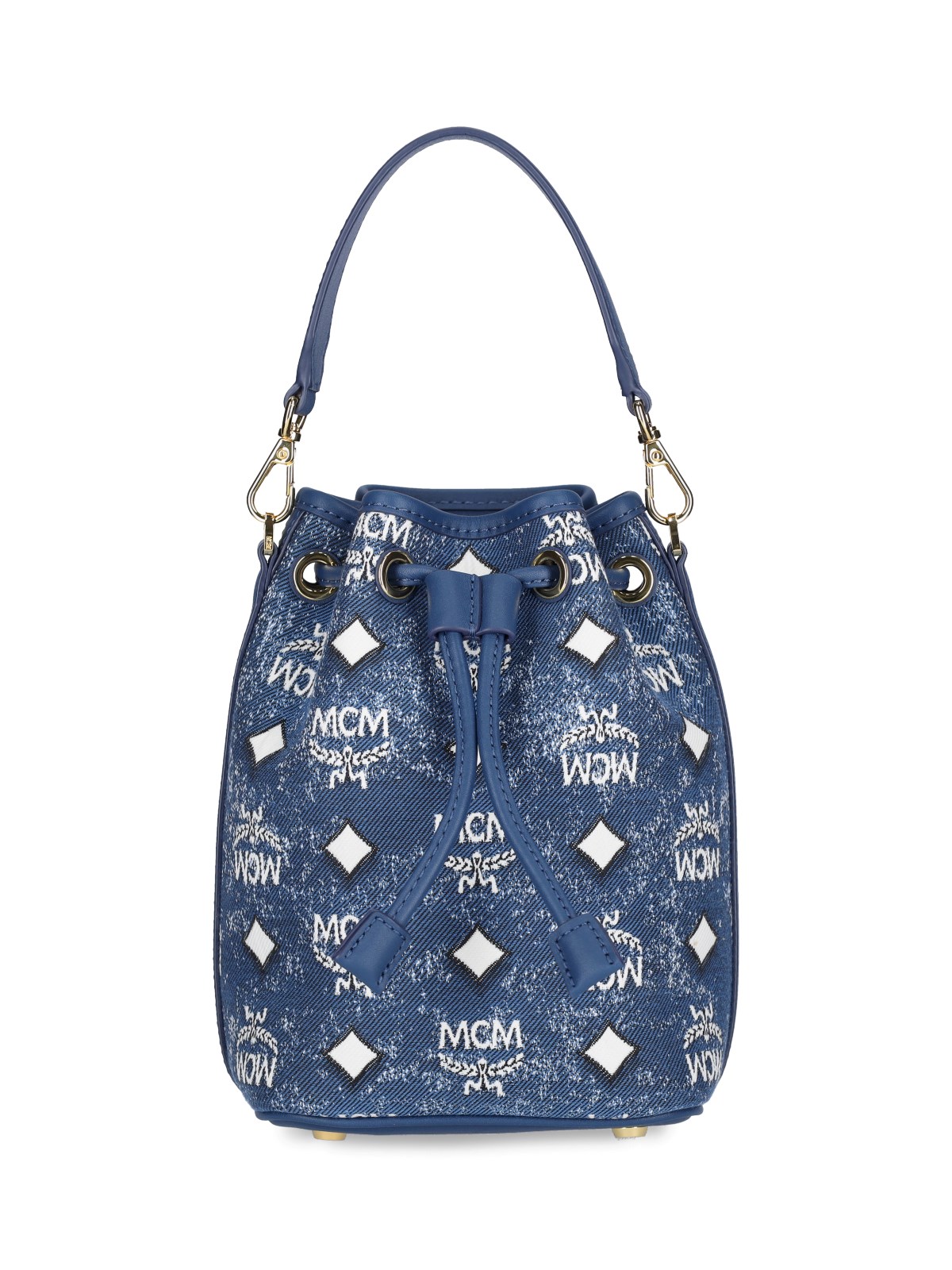 Mcm Dessau Bucket Bag In Blu