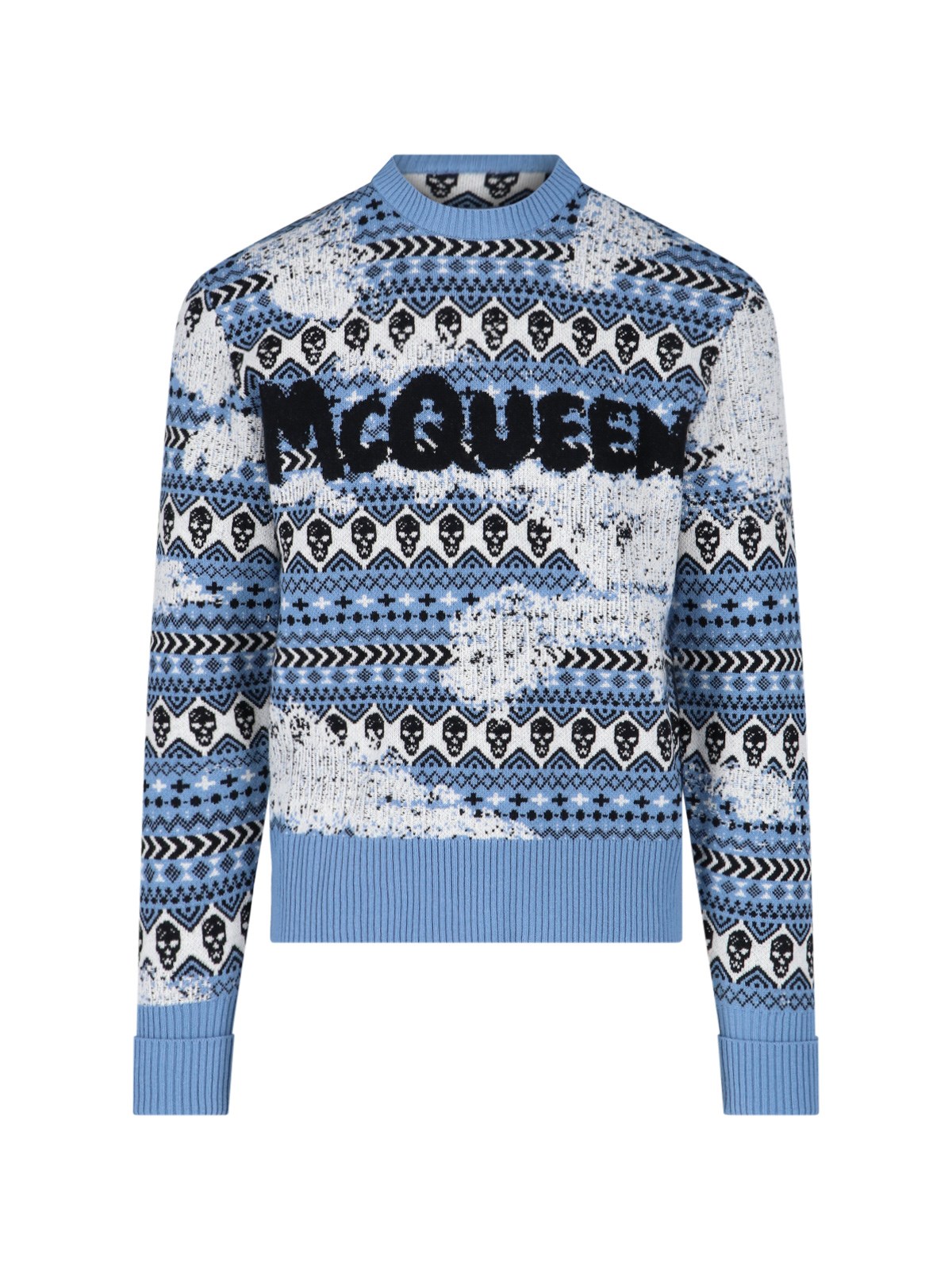 ALEXANDER MCQUEEN LOGO CREW NECK SWEATER