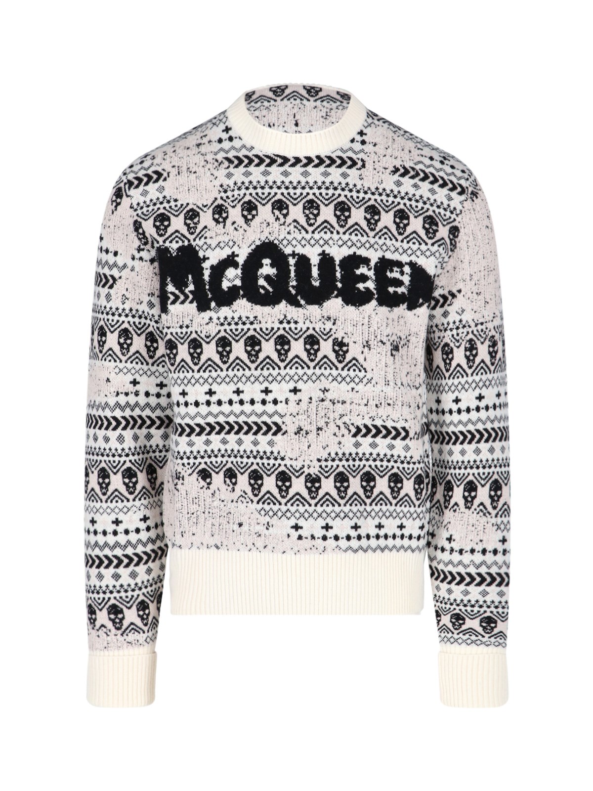 ALEXANDER MCQUEEN LOGO CREW NECK SWEATER