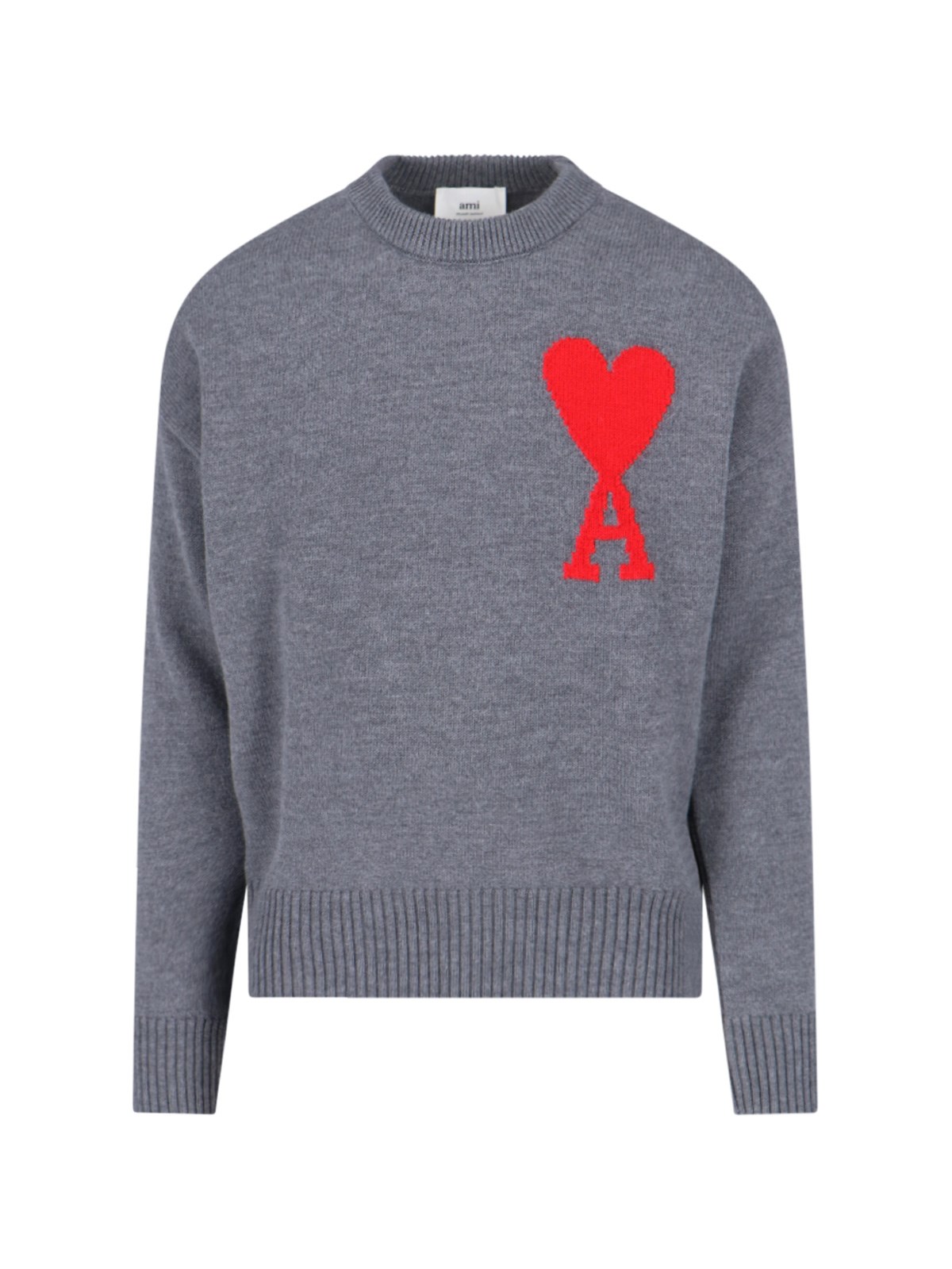 AMI ALEXANDRE MATTIUSSI OVERSIZE LOGO SWEATER