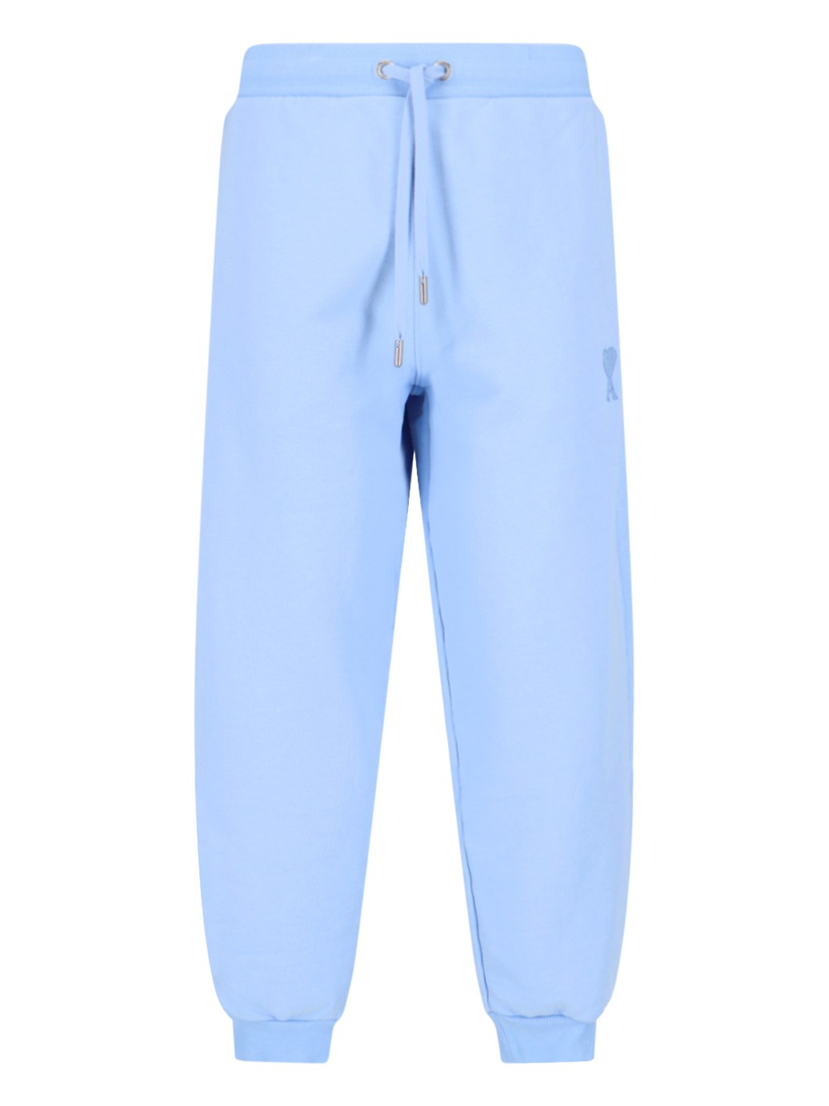 Ami Alexandre Mattiussi Logo Sporty Pants In Light Blue