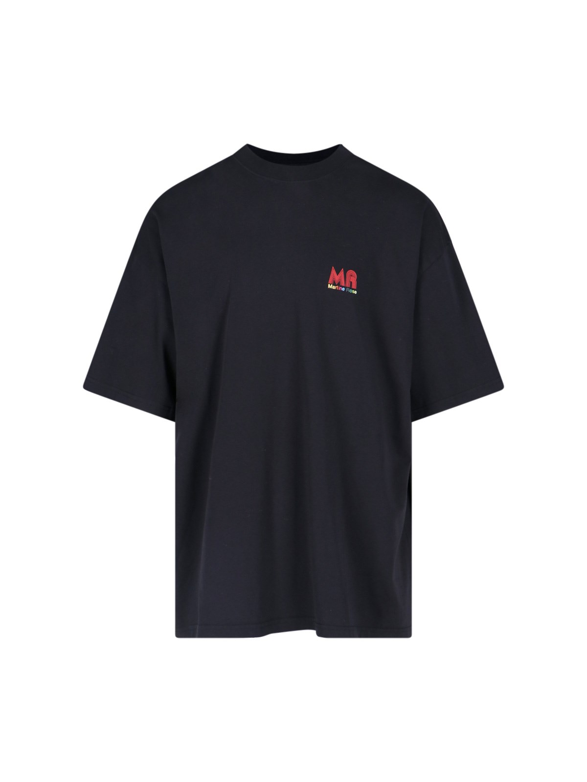 Martine Rose Logo Printed Oversized T-shirt In Nero