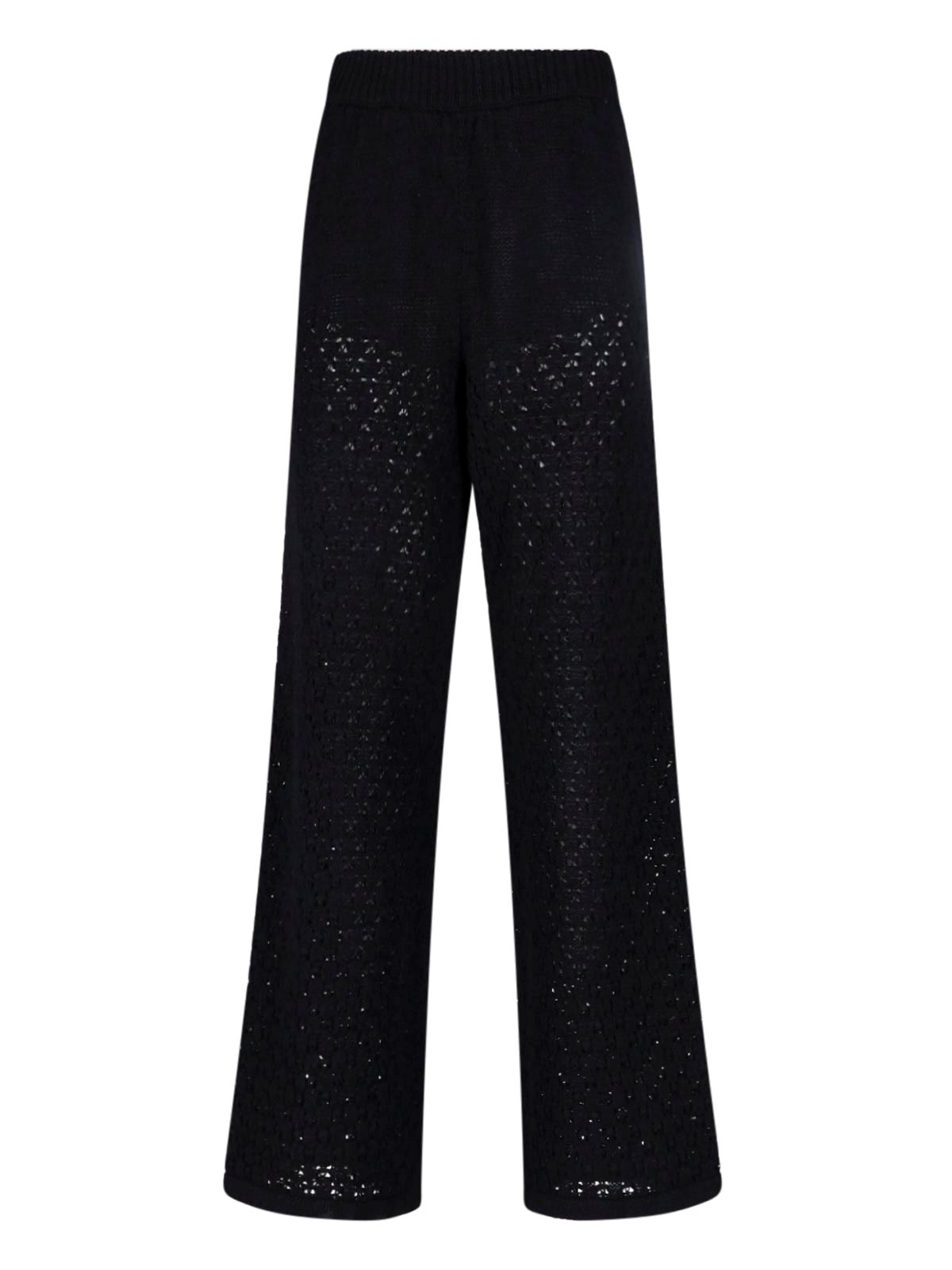 ROTATE BIRGER CHRISTENSEN STRUCTURED KNIT TAPERED trousers