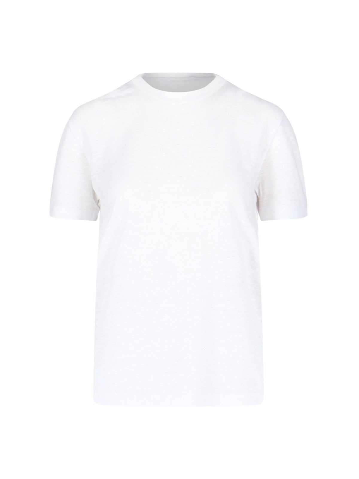 Loro Piana Linen T-shirt In White