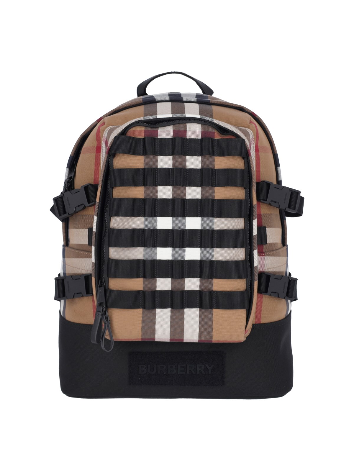 Shop Burberry 'vintage Check' Backpack In Brown