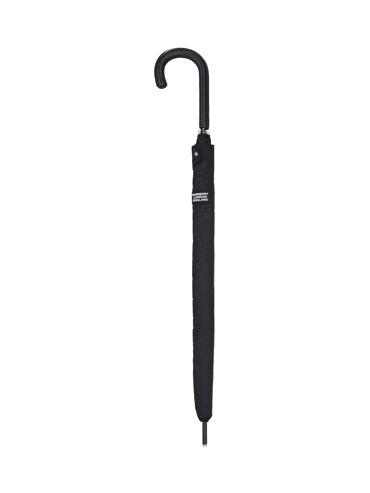 Burberry Monogram Umbrella In Black  