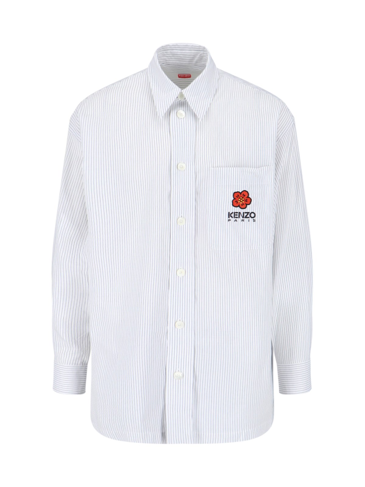 Kenzo Logo Detail Shirt In White