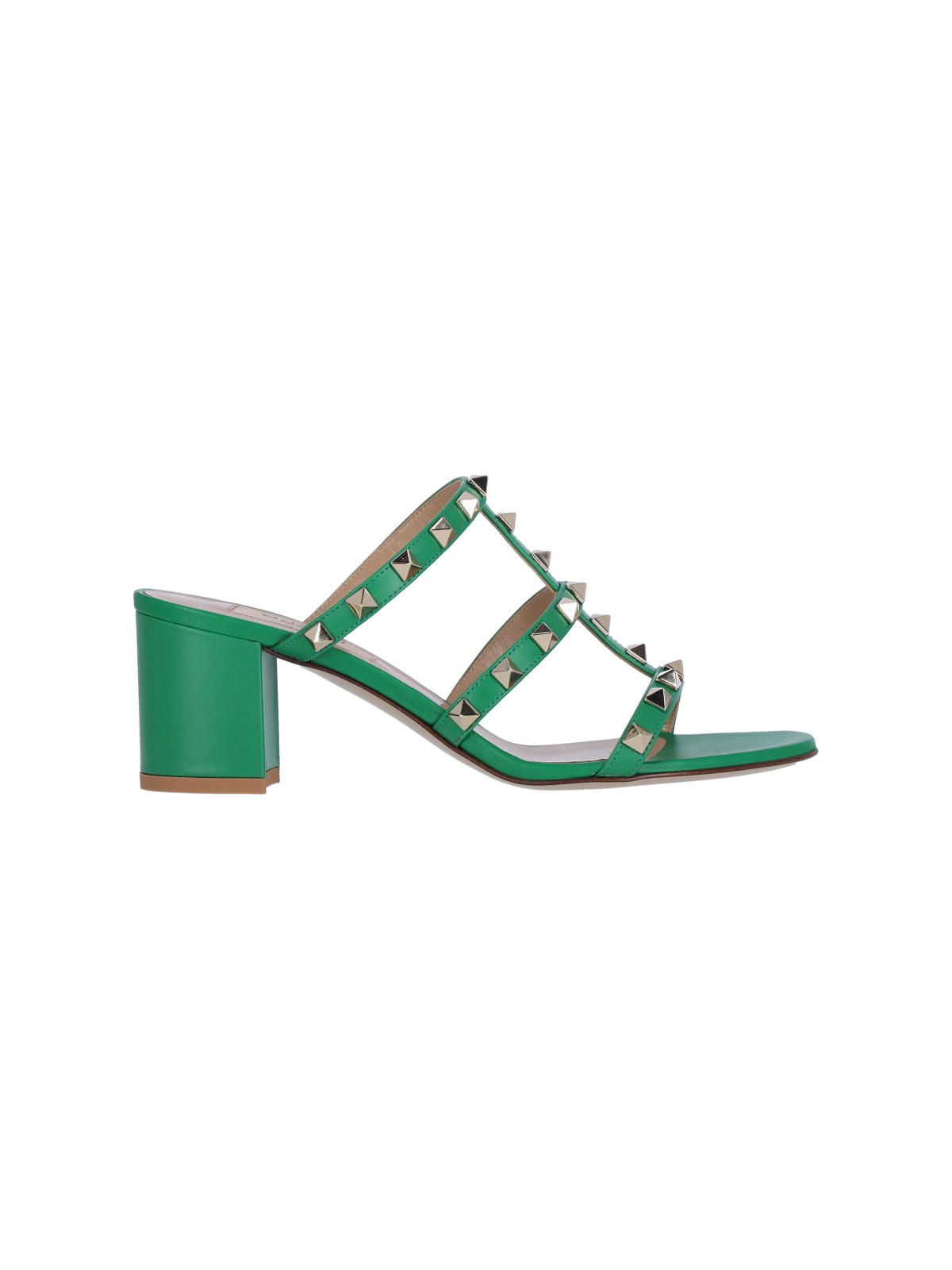 Valentino Garavani 'rockstud' Sandals In Green