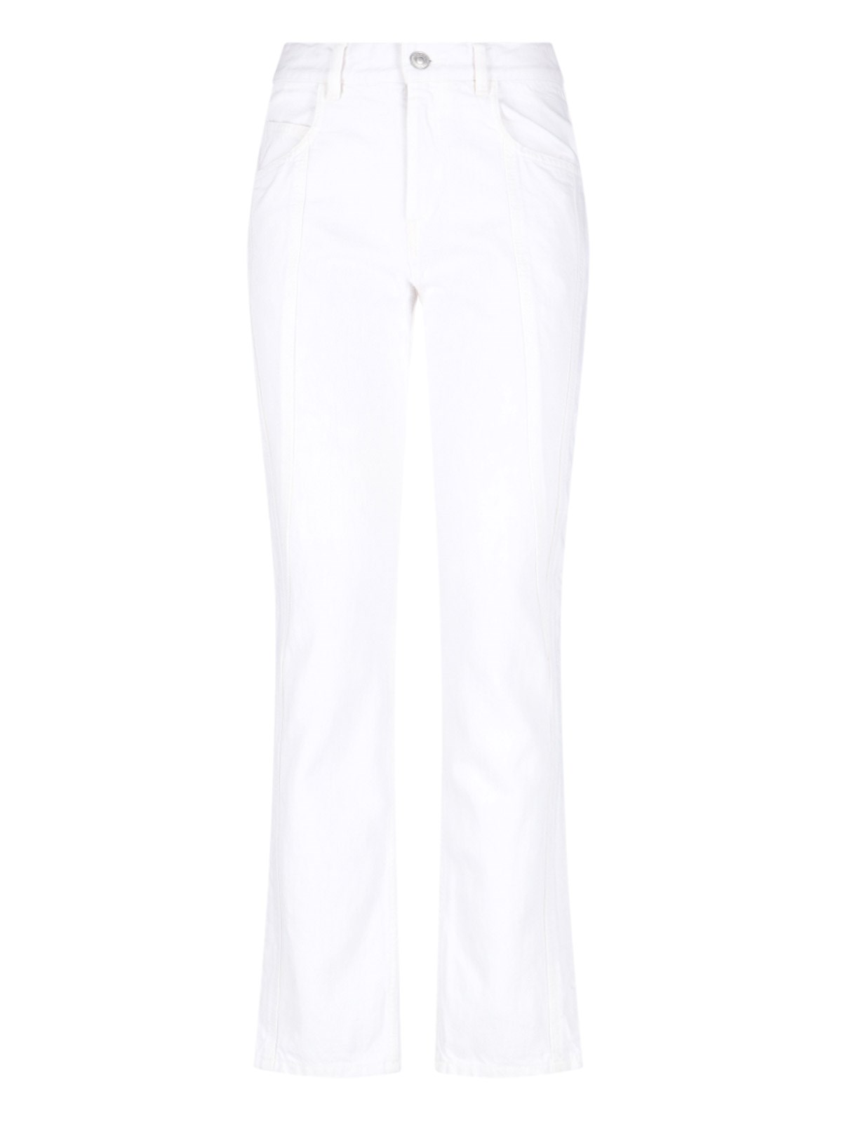 Shop Isabel Marant Slim Fit Jeans In Bianco