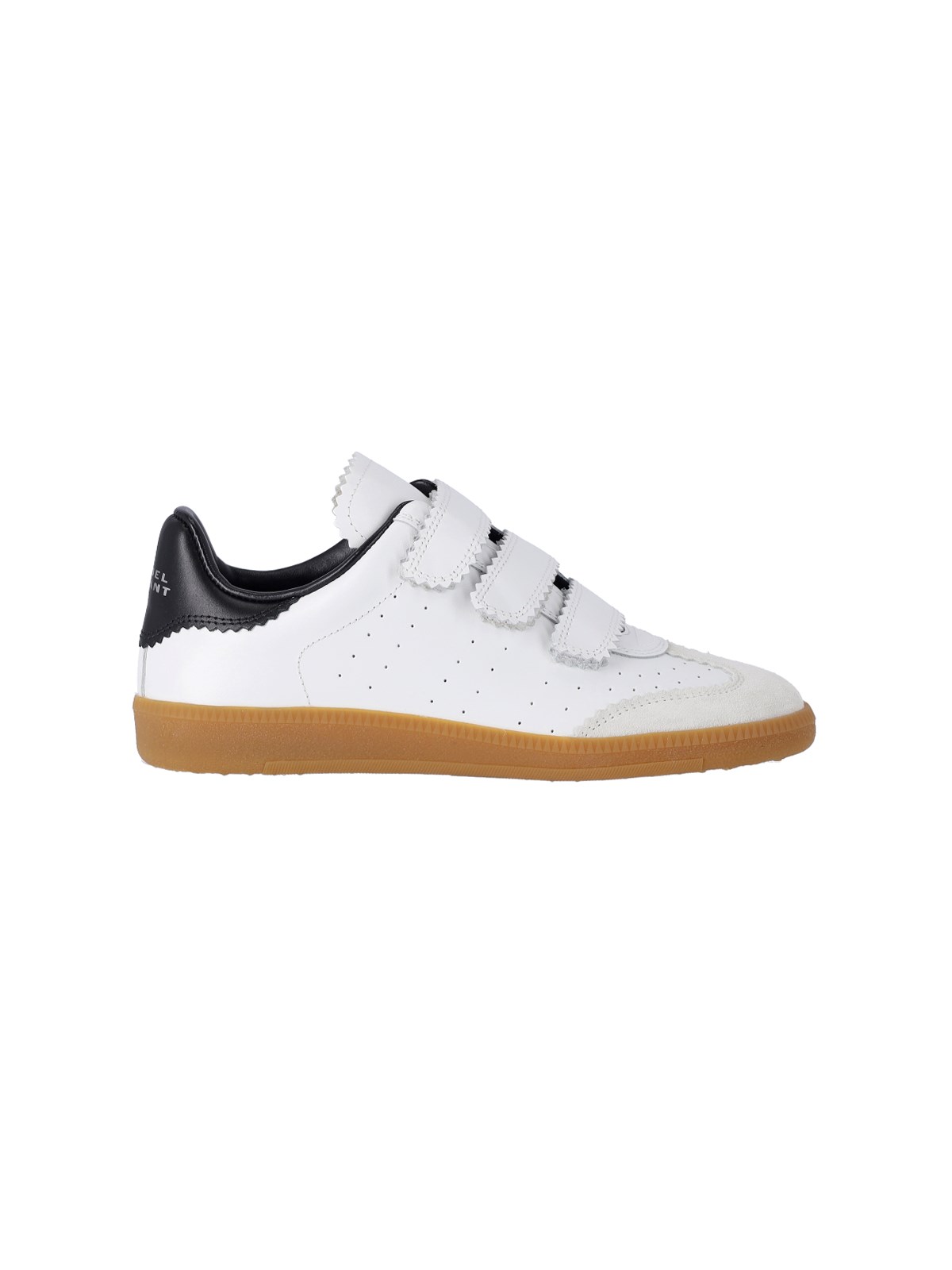 Isabel Marant Bryce Suede-trimmed Perforated Leather Sneakers In White ...
