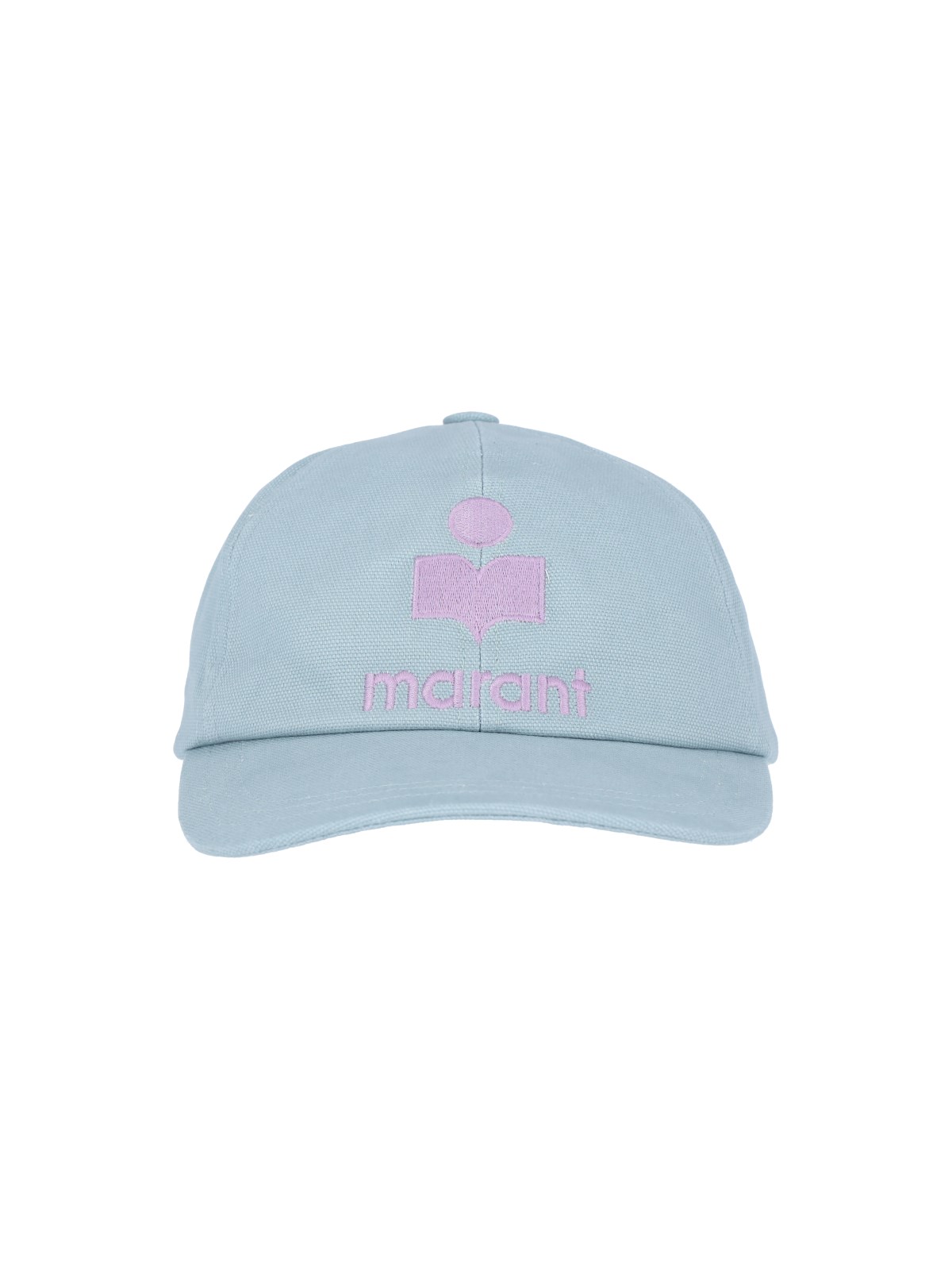 Isabel Marant Women's Tyron Logo Canvas Baseball Cap In Azzurro