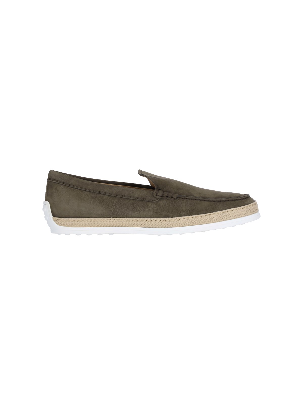Shop Tod's Slip-on Loafers In Green