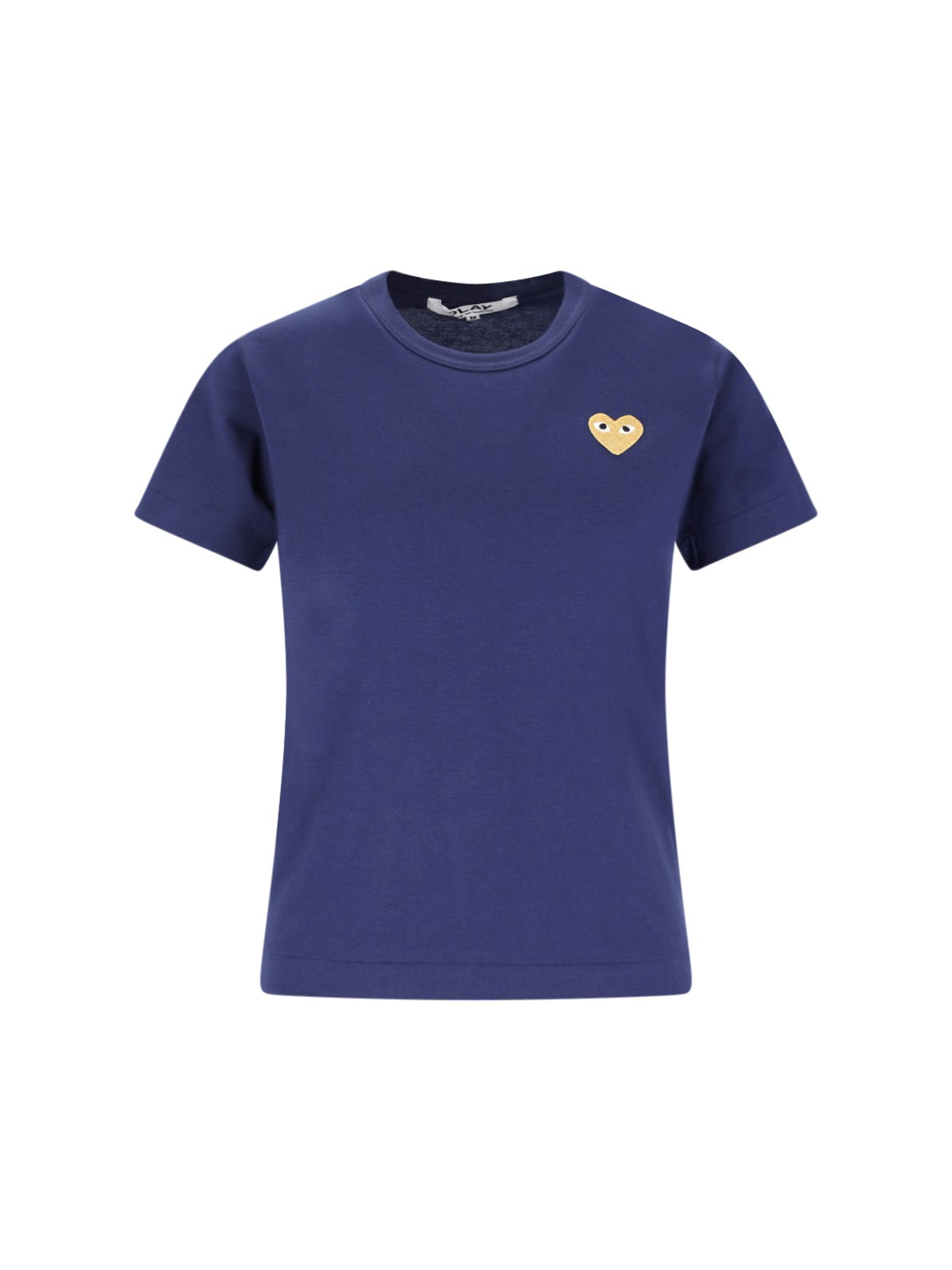 Comme Des Garçons Play Logo T-shirt In Blue