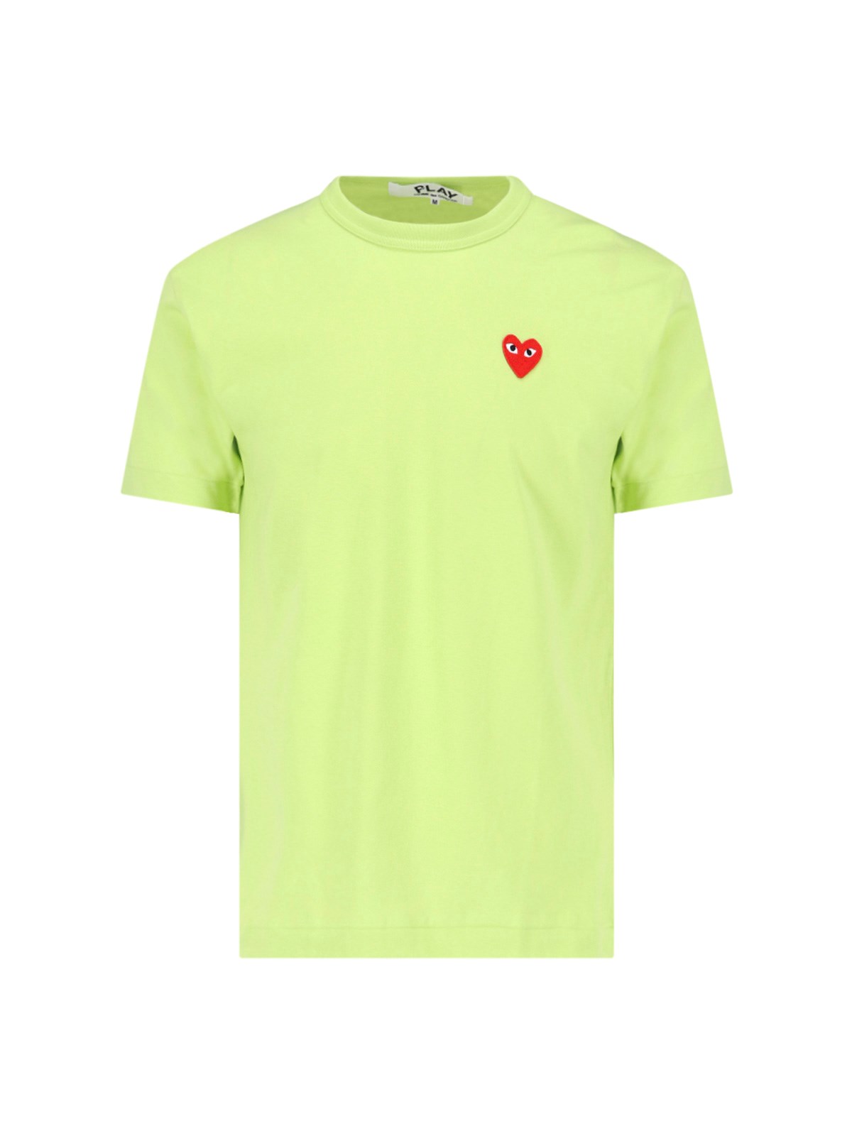 Shop Comme Des Garçons Play Logo T-shirt In Green