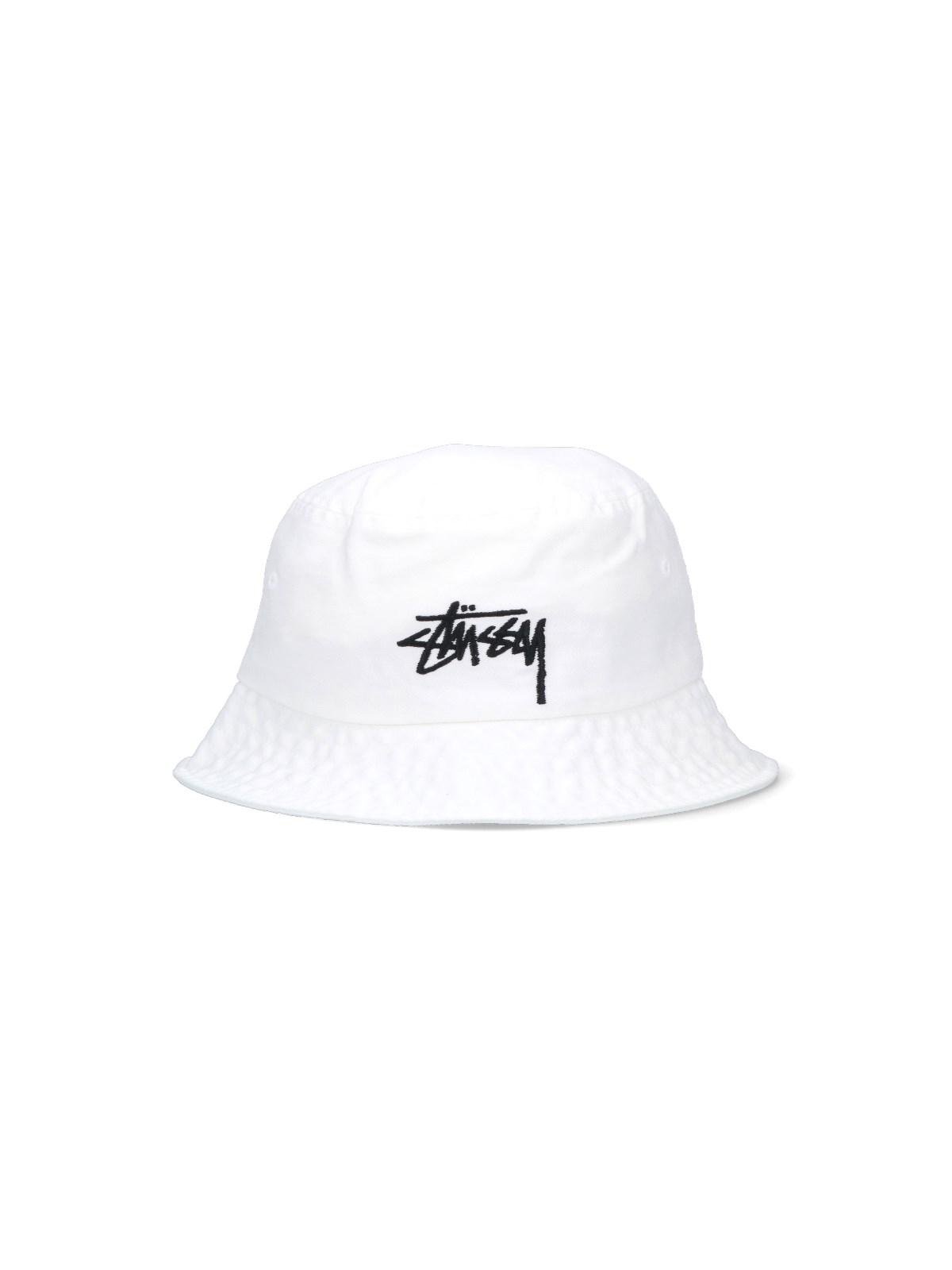 Stussy Embroidered-logo Bucket Hat In White | ModeSens