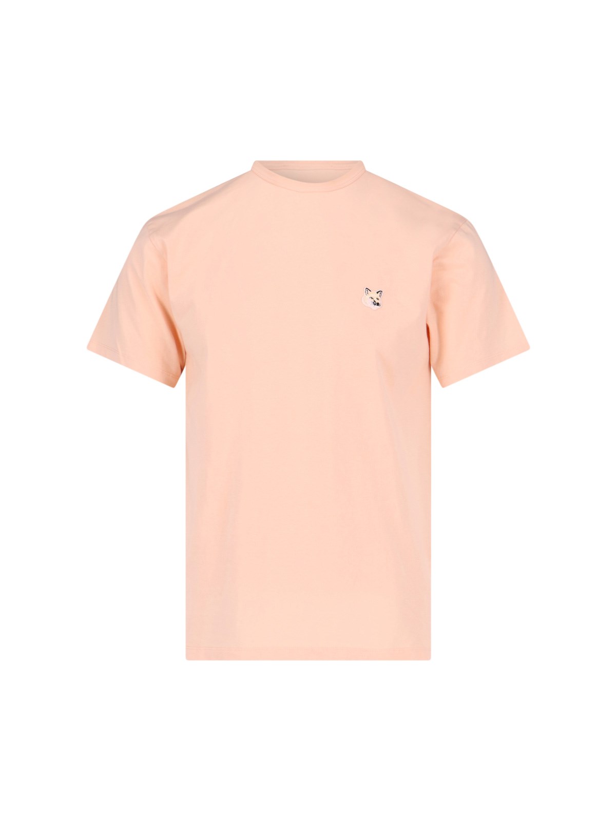 Shop Maison Kitsuné Tonal Fox Head T-shirt In Pink