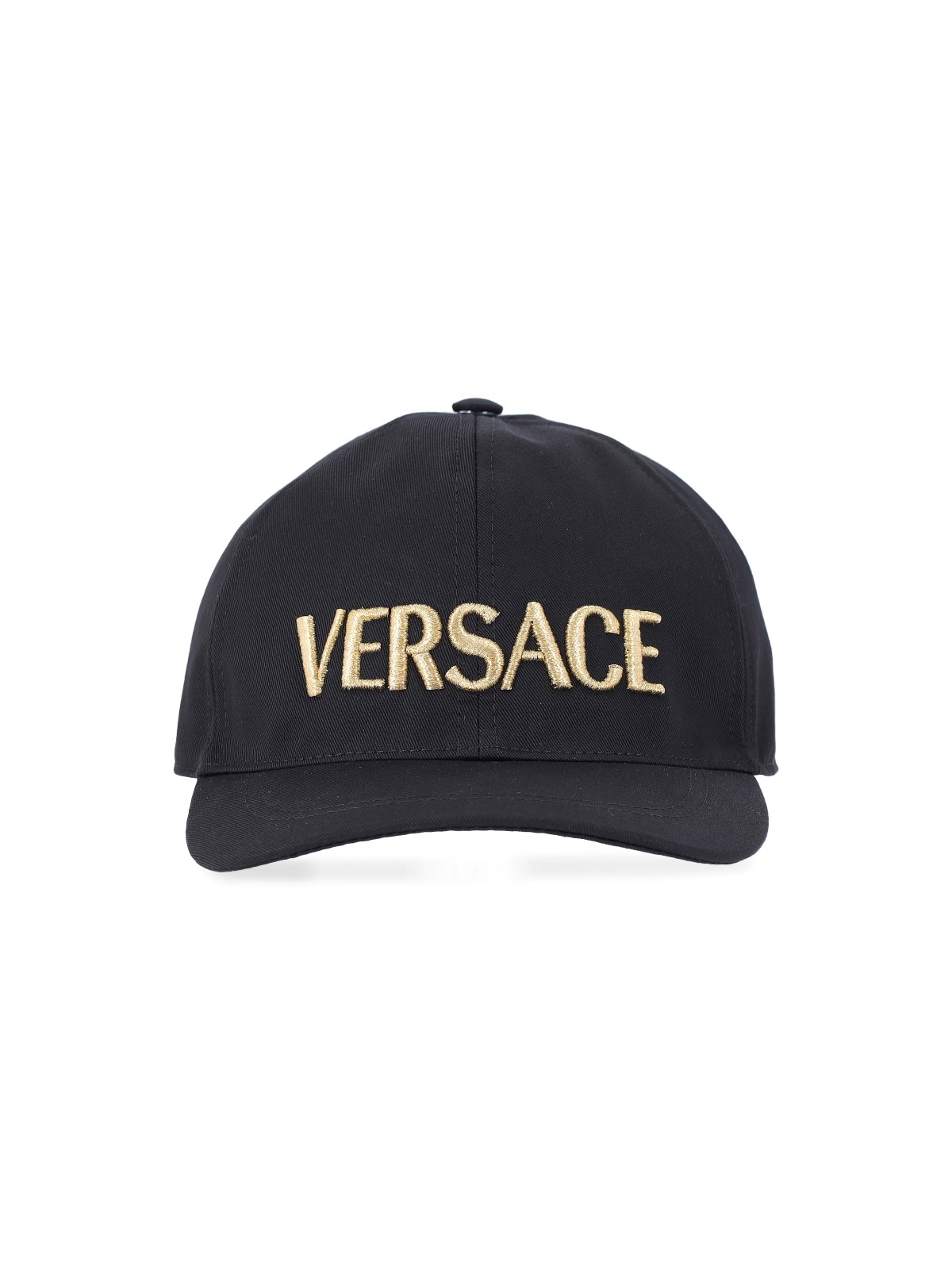 Versace Embroidered-logo Detail Baseball Cap In Nero