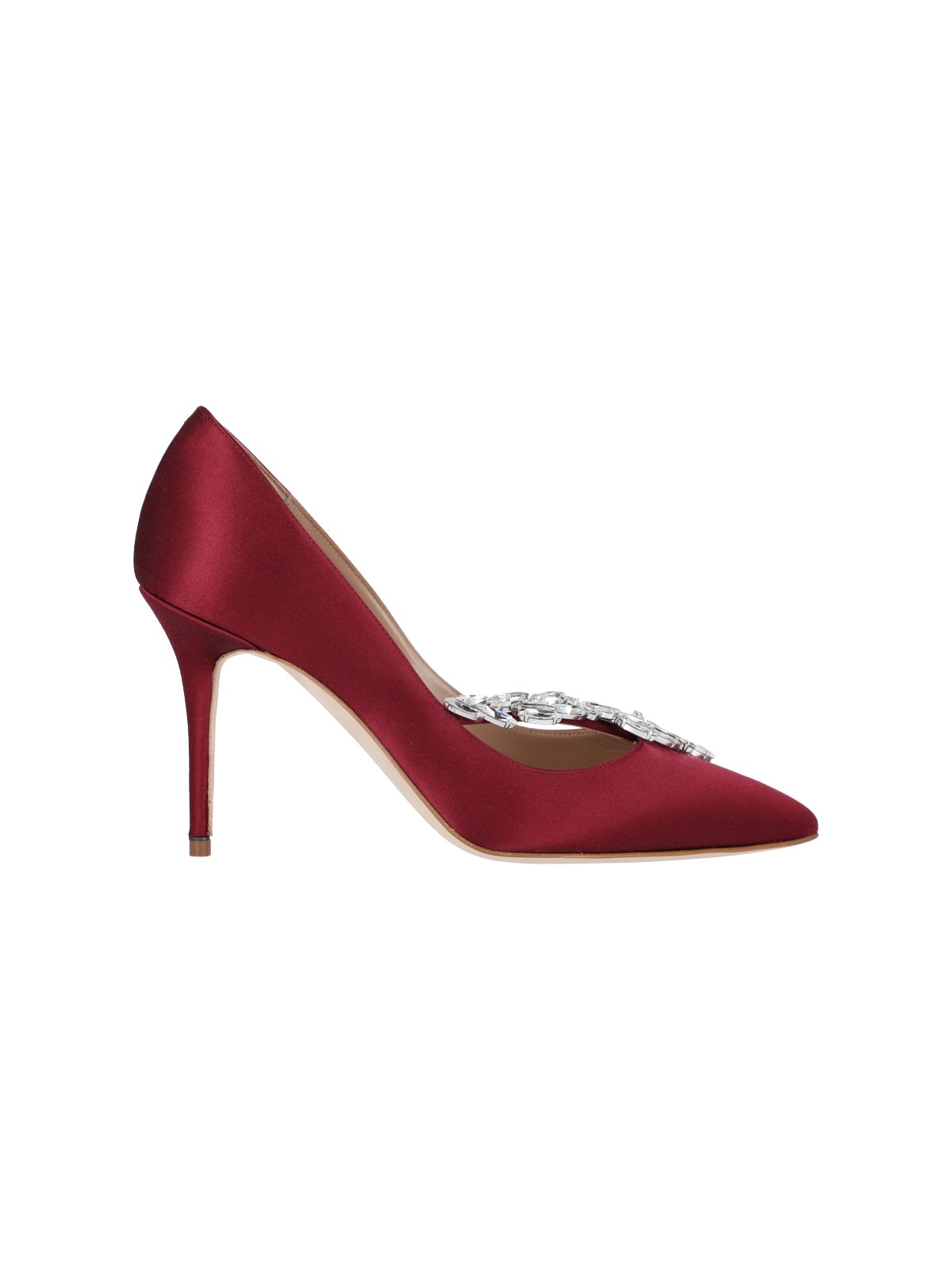 Shop Manolo Blahnik 'nadira' Pumps In Rosso