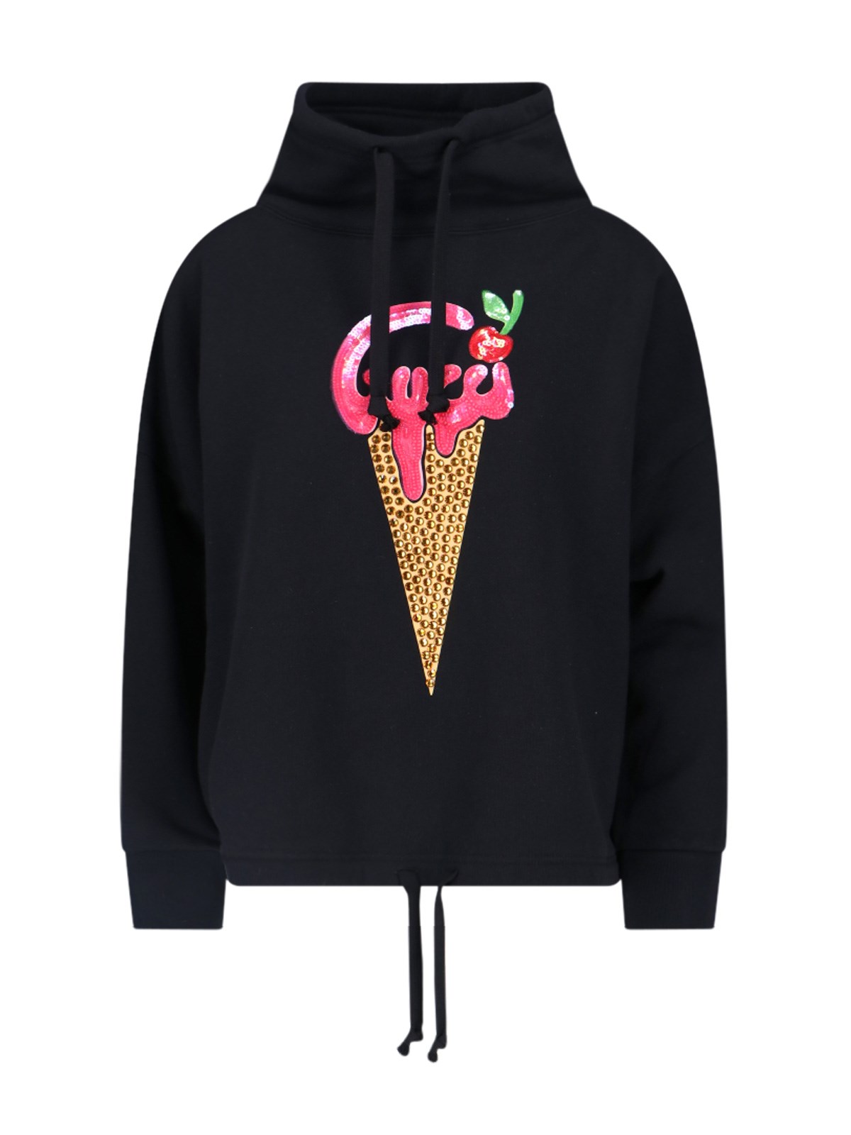 Gucci Black Ice Cream Sweatshirt In Black  
