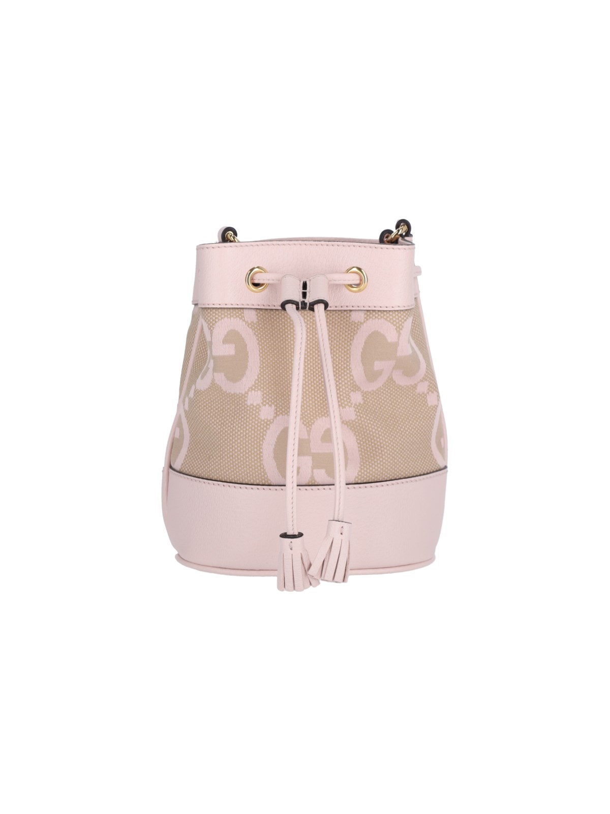 Gucci Ophidia Jumbo Gg Bucket Bag In Pink