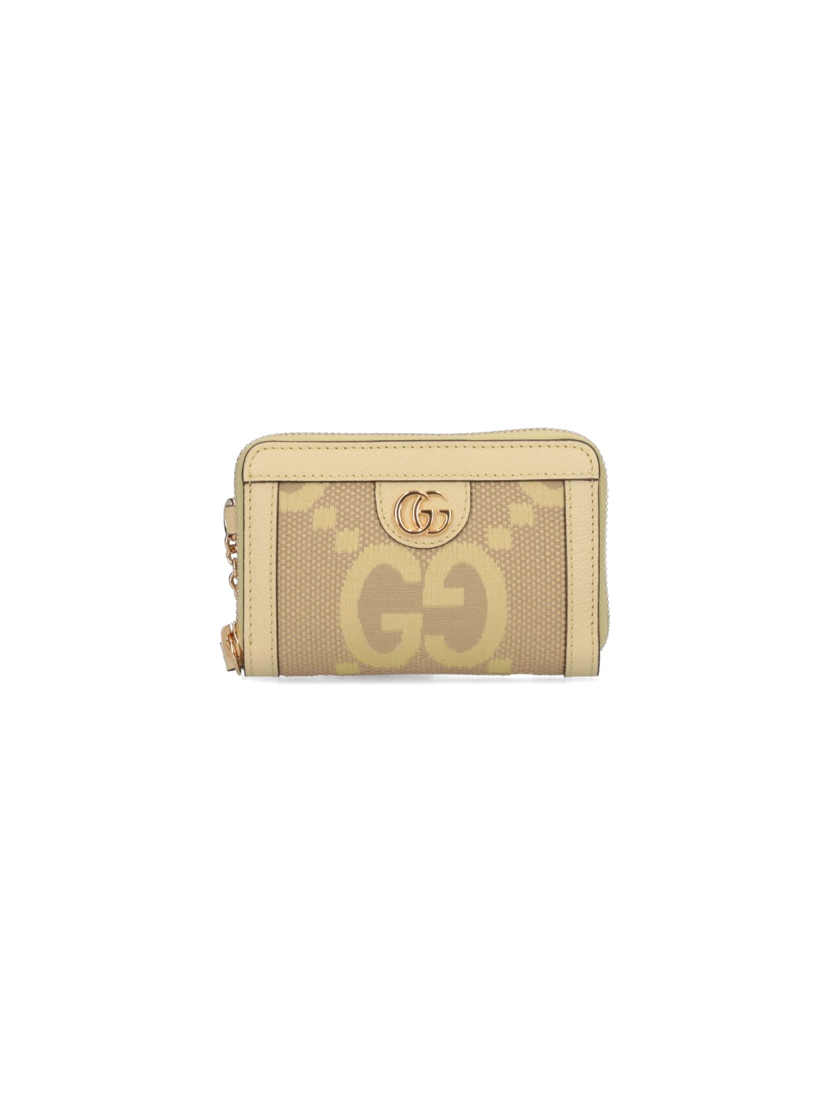 Gucci "ophidia Jumbo" Wallet In Yellow