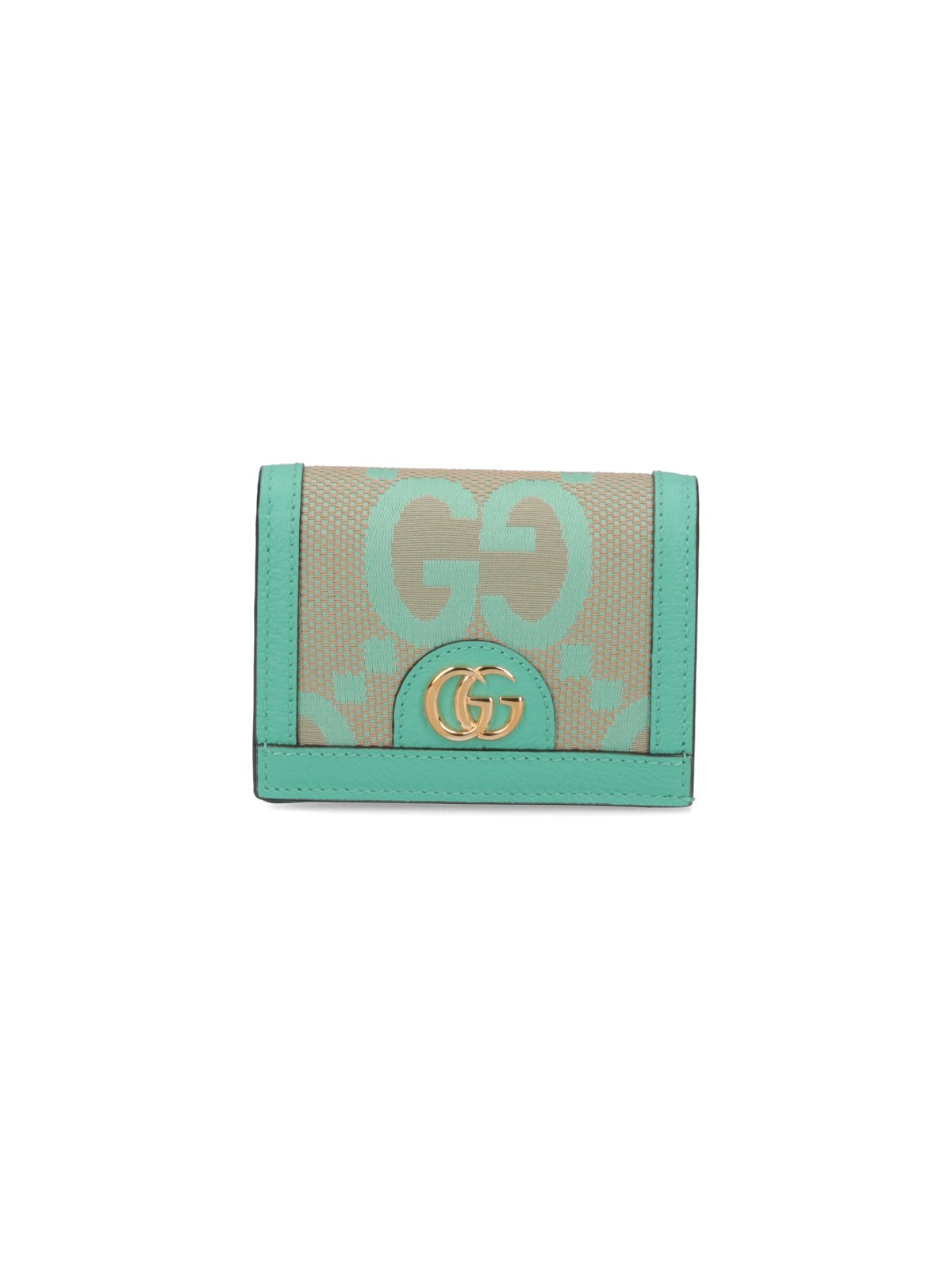 Shop Gucci 'jumbo' Bi-fold Wallet In Green