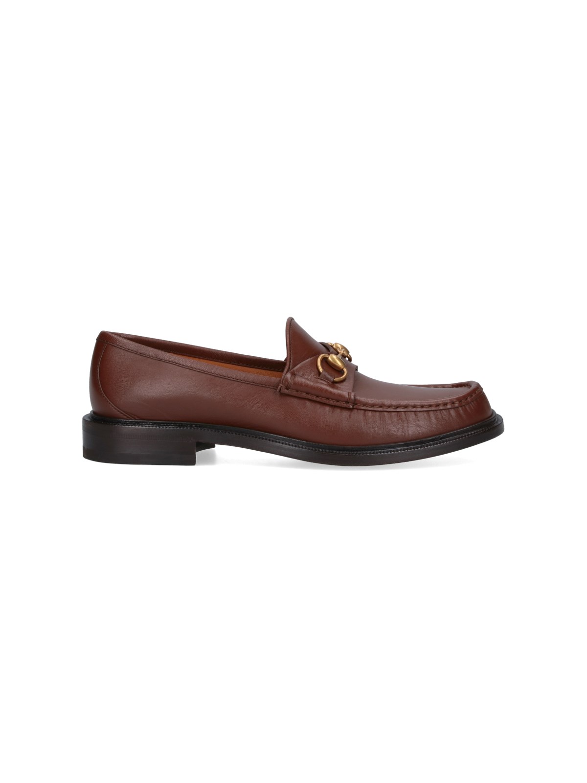 Gucci 'horsebit' Loafers In Brown