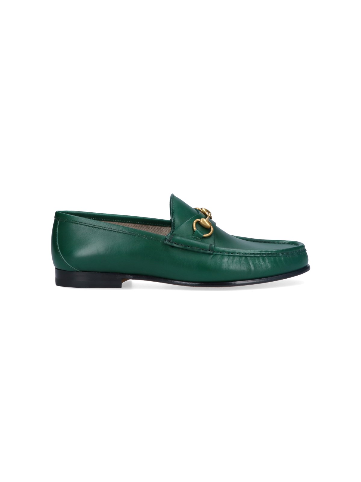 Gucci Green 1953 Horsebit Loafers | ModeSens