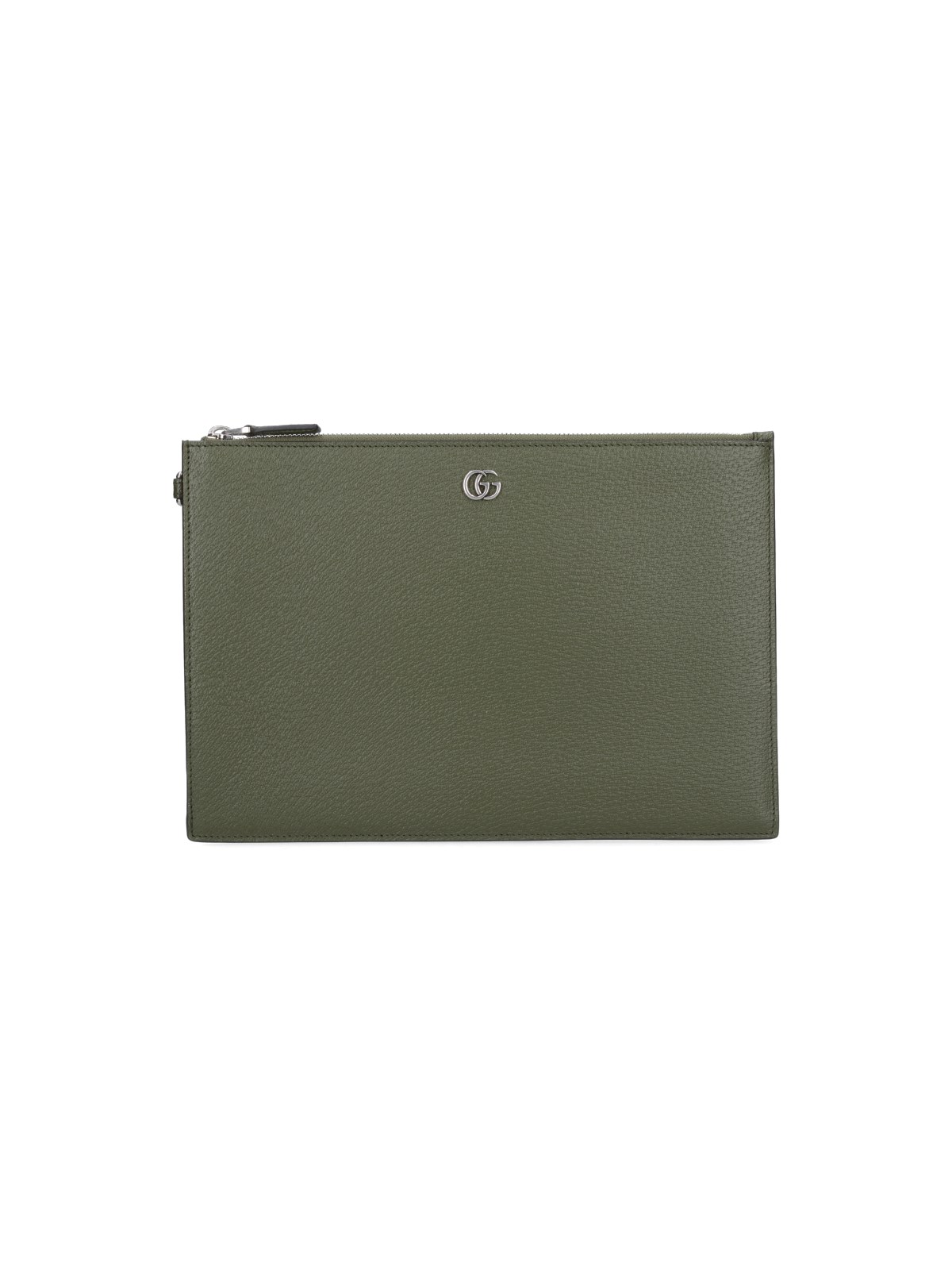 Shop Gucci Logo Pouch In Green