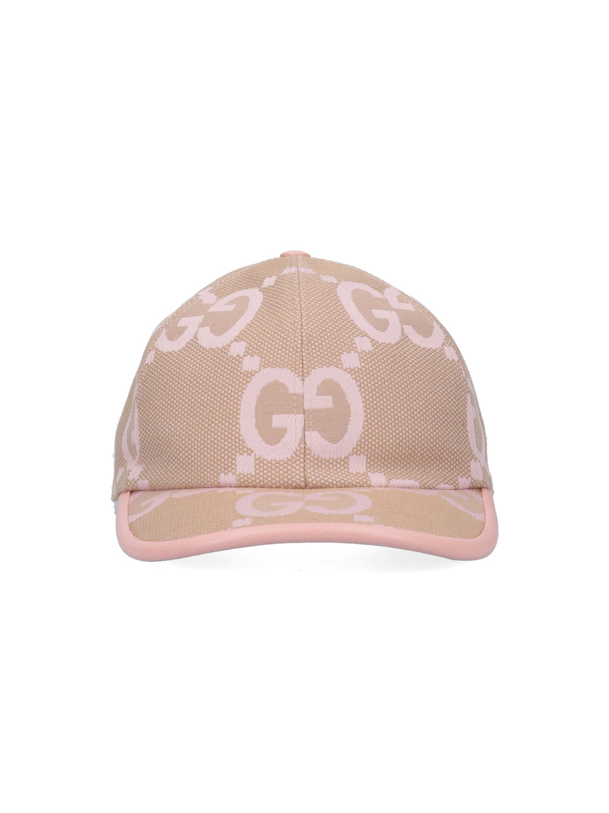 Gucci Gg帆布棒球帽 In Pink
