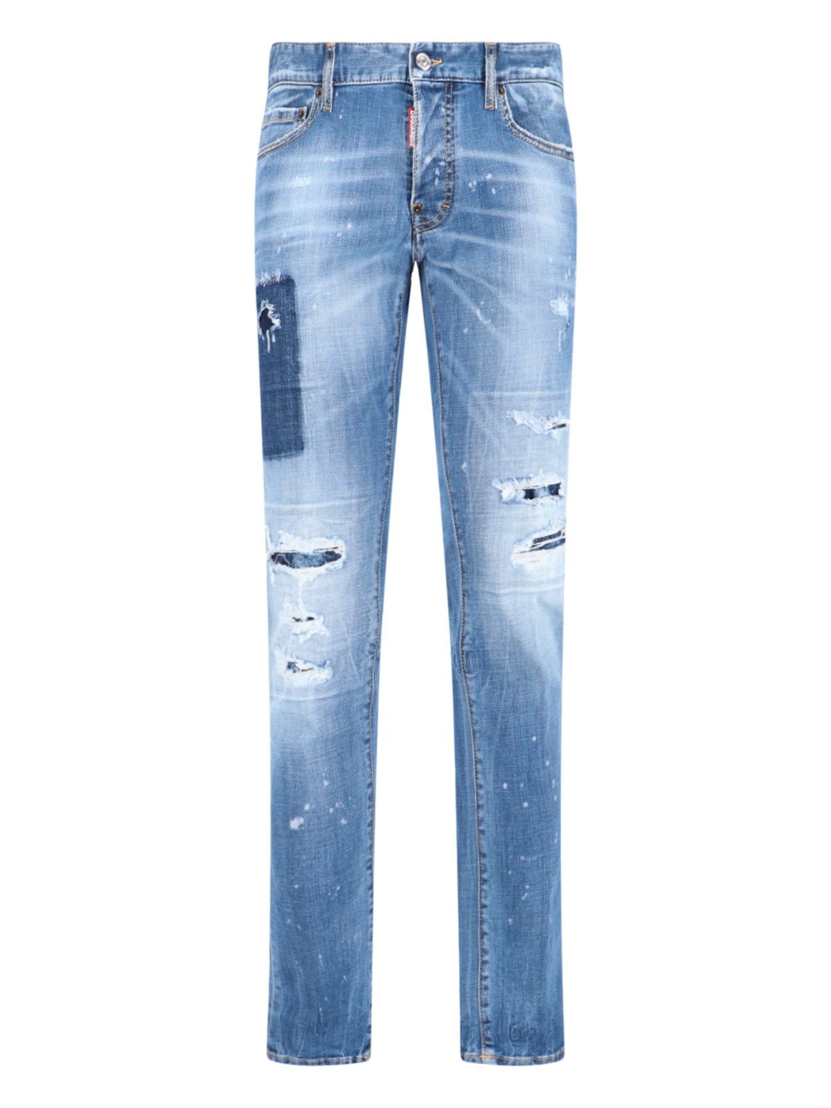 Dsquared2 Straight Jeans In Blue
