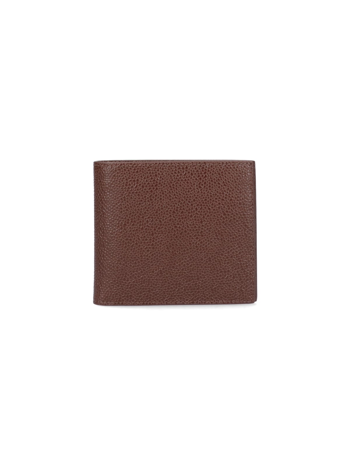 Thom Browne Bi-fold Wallet In Marrone