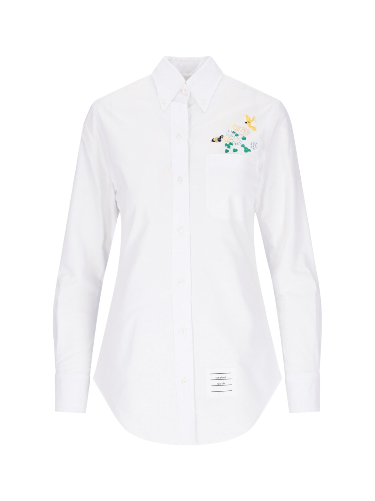 Thom Browne Embroidery Shirt In White