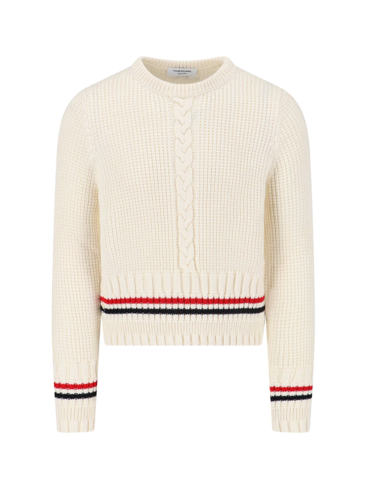 Thom Browne Wool Sweater In White