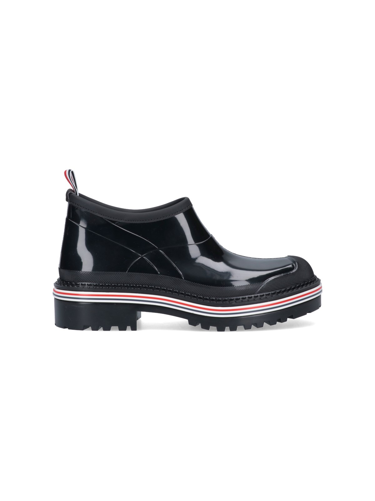 Thom Browne Molded Rubber Garden Boots In Nero