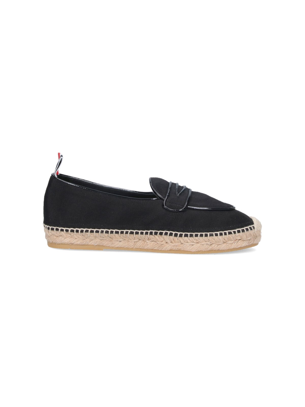 Shop Thom Browne "penny Loafer" Espadrilles In Black  