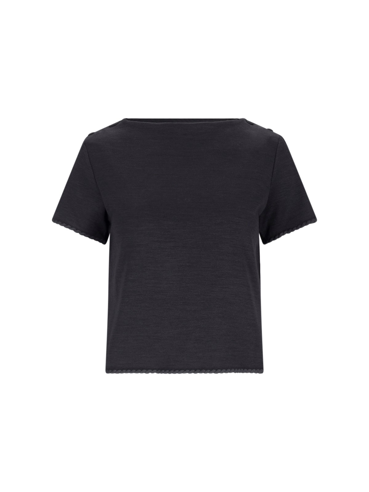 Shop Thom Browne Braided Hem T-shirt In Black  